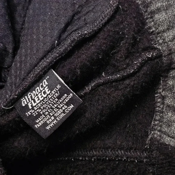 Kuhl Womens Aurora "alfpaca" Fleece Full Zip Jacket Size Medium Black Outdoor - Picture 7 of 7